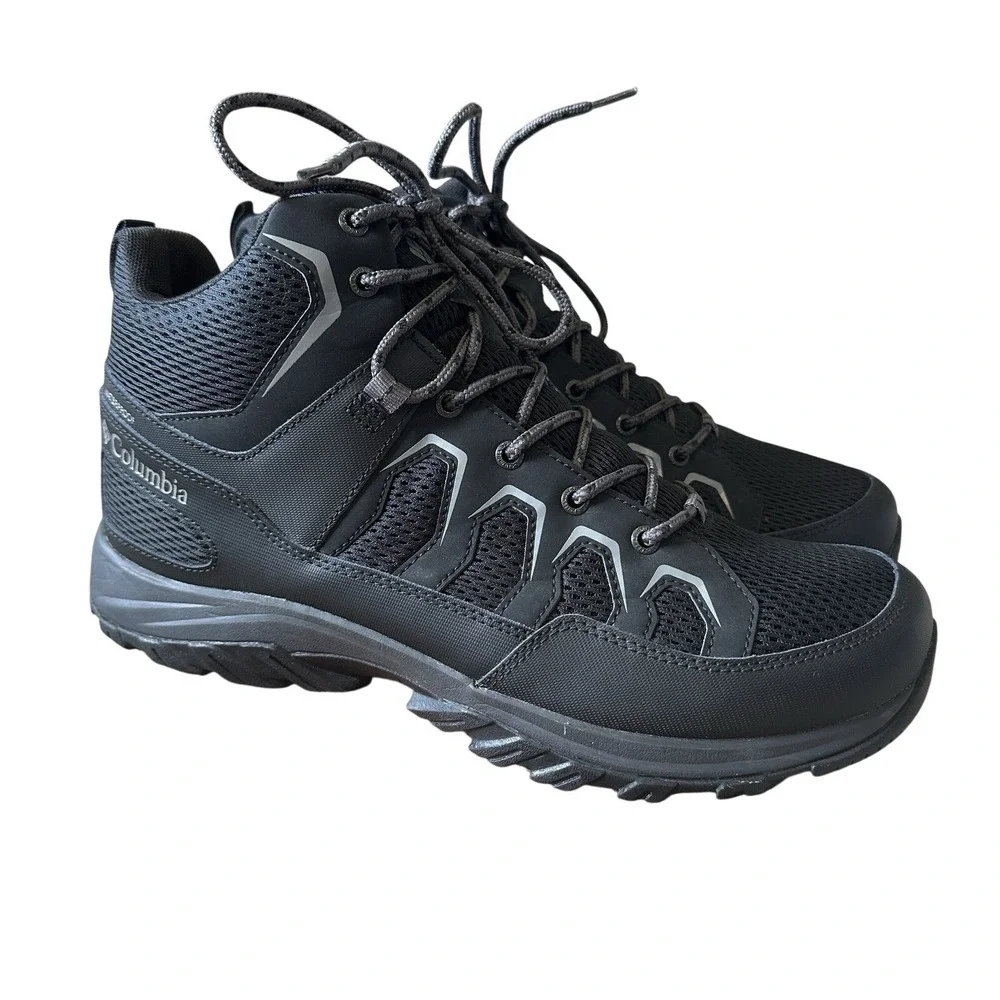 NEW Columbia Granite Trail Mid Waterproof Boots Mens Sz 13 Black Hiking Gorpcore